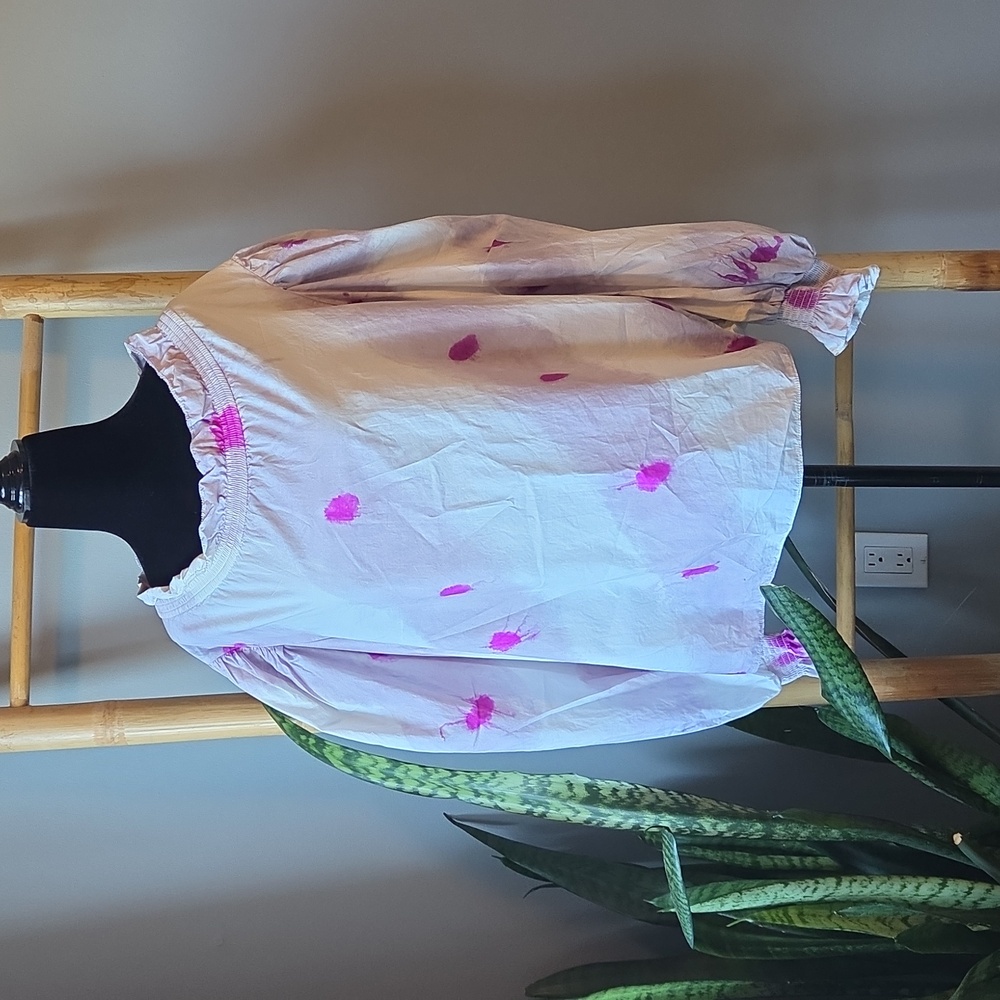 Sea New York Tie Dye Printed Mockneck Blouse